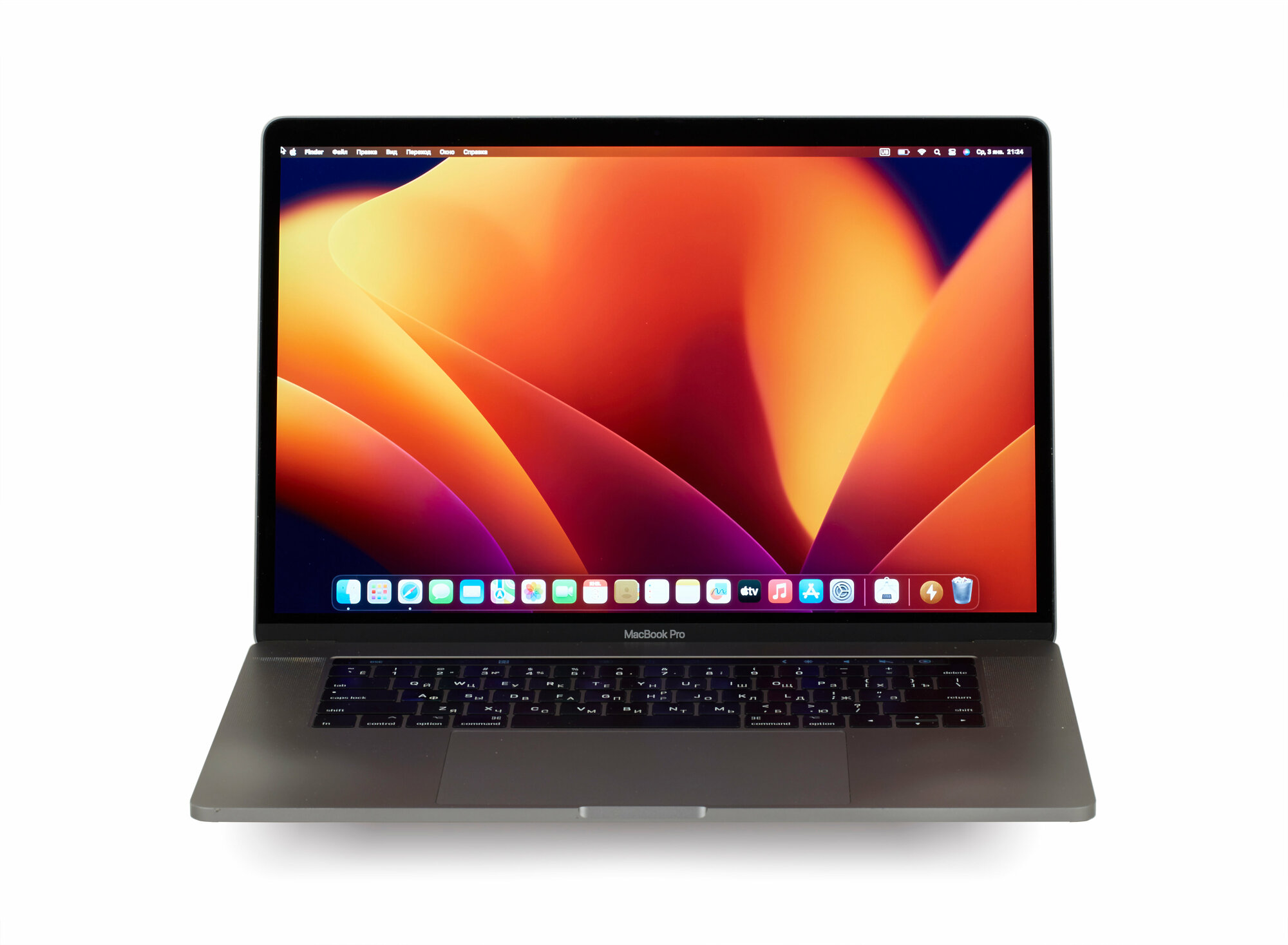 Ноутбук Apple Macbook Pro 15 Touch Bar Retina 2017 г (Производство 2018 г) Core i7 3.1Ггц 4 ядра / ОЗУ 16Гб / Объем SSD 500Gb / AMD Radeon Pro 560 4Гб / Gray