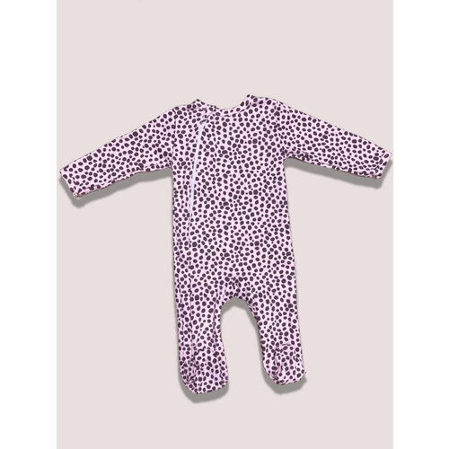 фото Комбинезон mia kids, закрытая стопа, размер 80, черный, розовый
