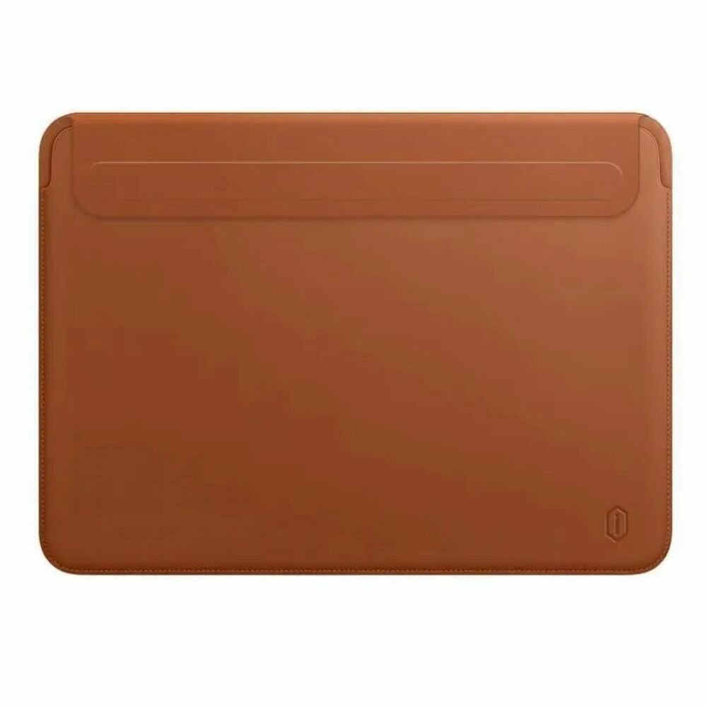 Аксессуар Чехол Wiwu для APPLE Macbook 16.2 2021 Skin New Pro 2 Leather Sleeve Brown 6936686401494