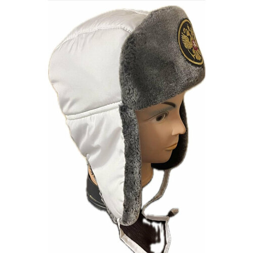 фото Шапка ушанка storm storm, размер 54, 55, белый