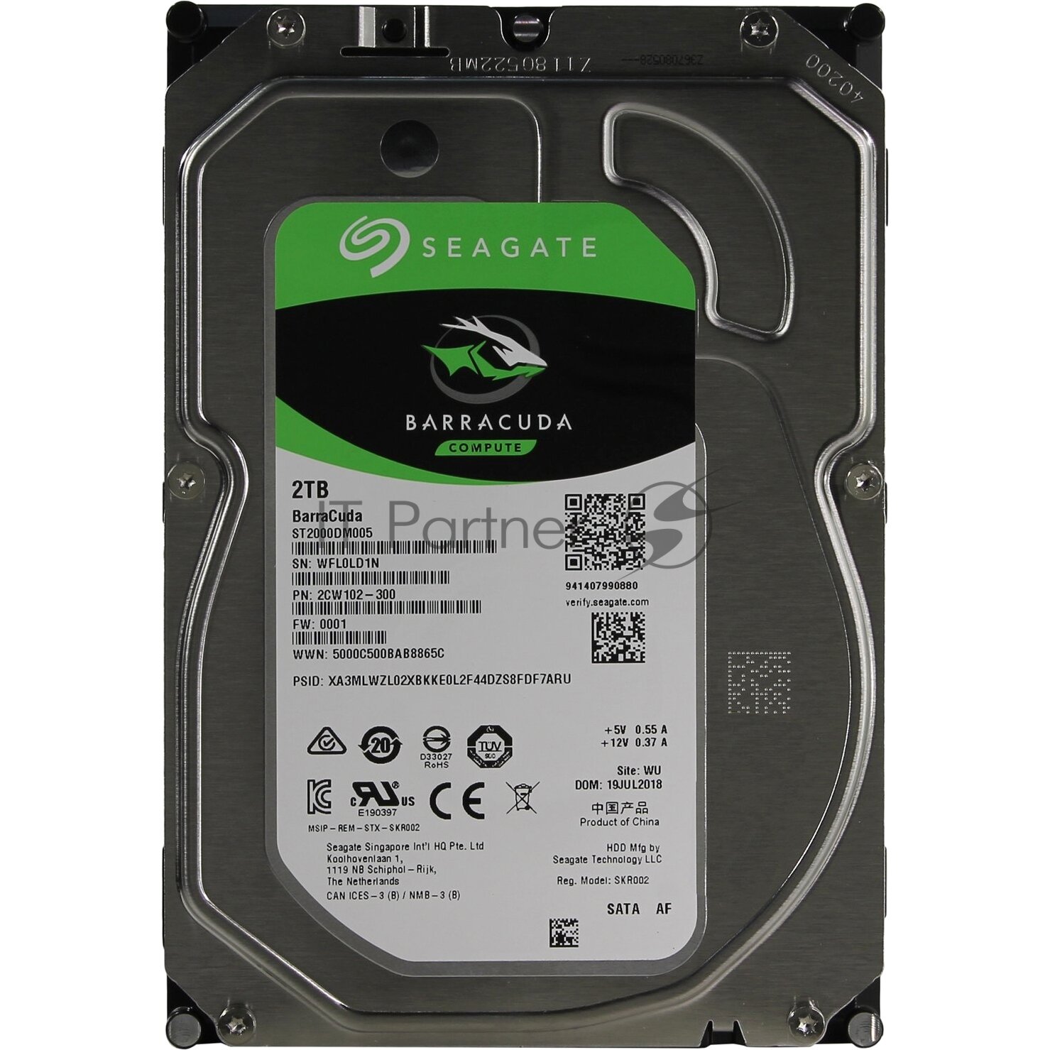 Жесткий диск SEAGATE Barracuda , 2Тб, HDD, SATA III, 3.5" - фото №17