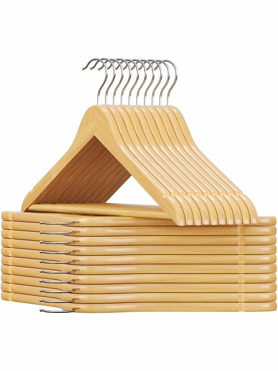 Вешалка-плечики из дерево люкс