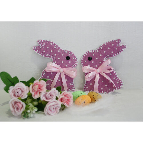 Кролик пасхальный, заготовка для рукоделия, 2 штуки