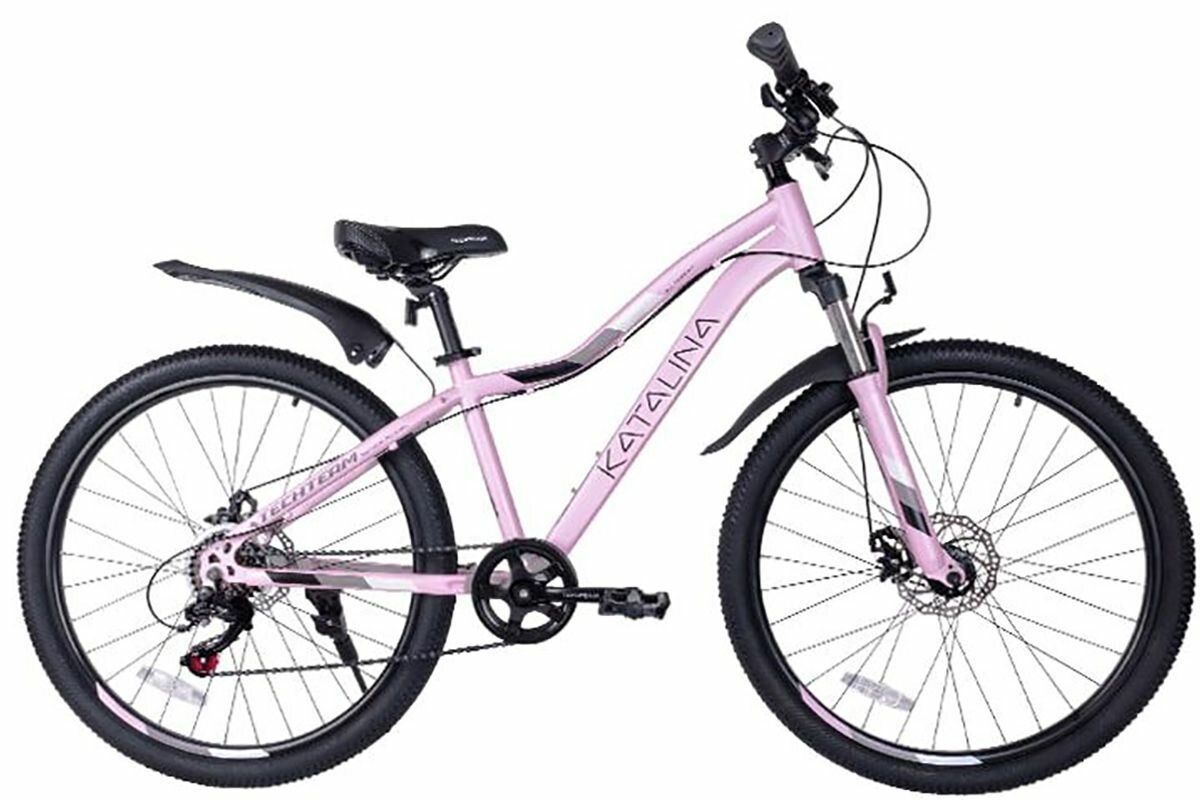 Велосипед TechTeam Katalina 26 (2023) 16" розовый