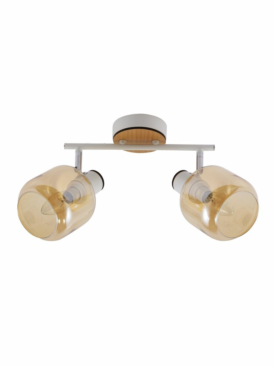 Светильник с поворотными плафонами S016/2Wt белый 1хЕ14х60 Вт