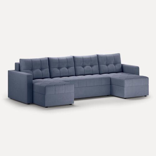 Изображение товара П-образный диван WESTENY "ART-102" 308х155х81, 150х280, 4 места, синий велюр