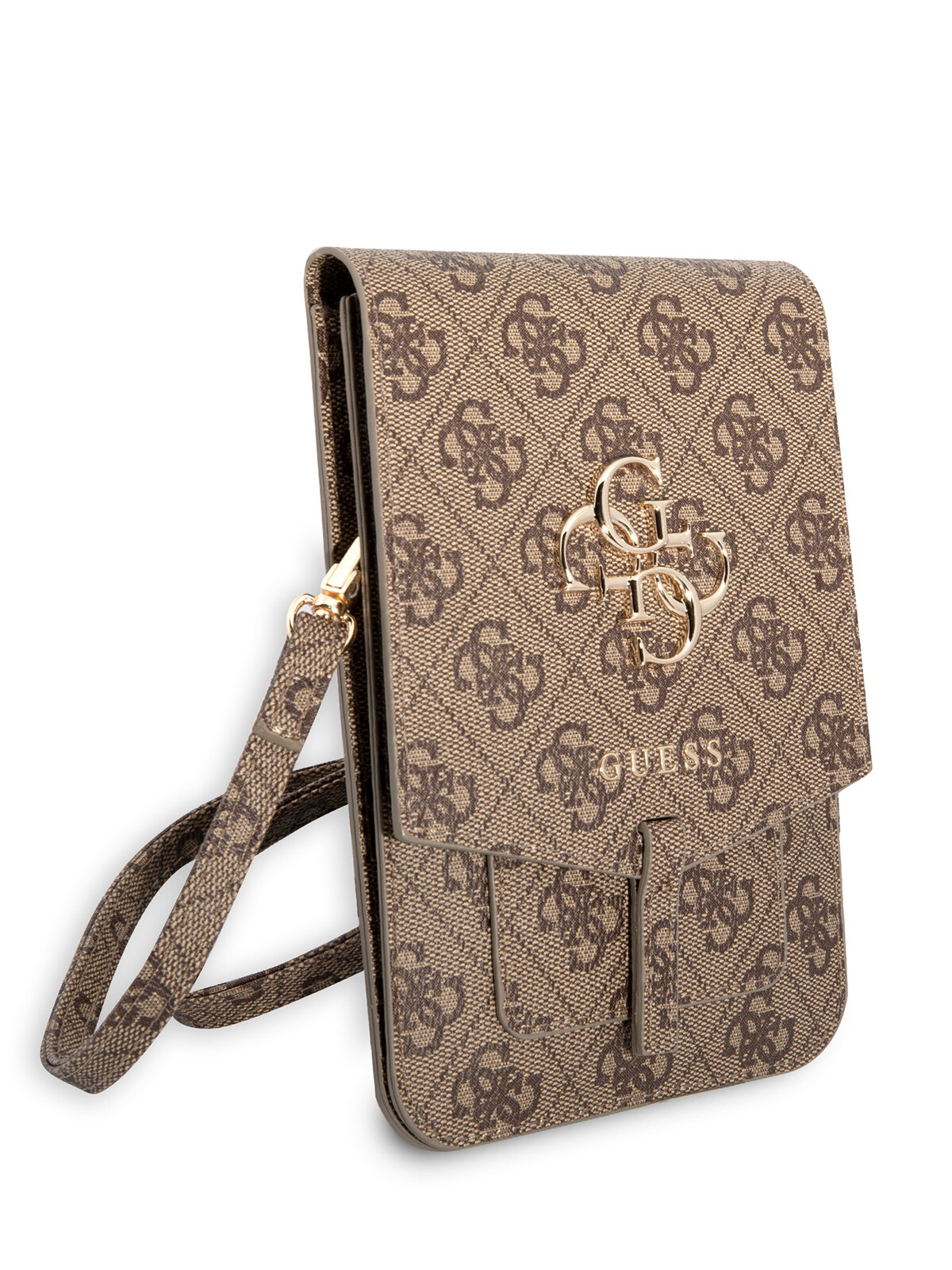 Guess для смартфонов сумка Wallet Bag 4G with Big melal logo Brown