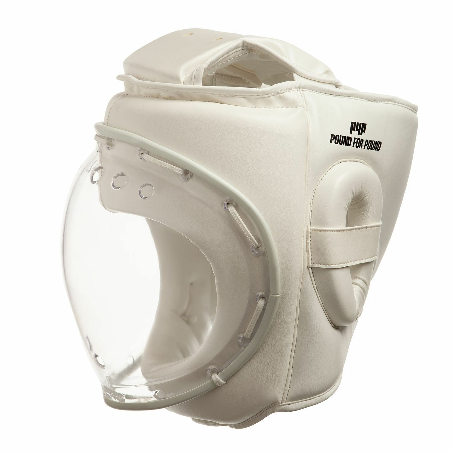 Шлем для кудо Pound For Pound SuperSafe с маской из органического стекла, белый, M