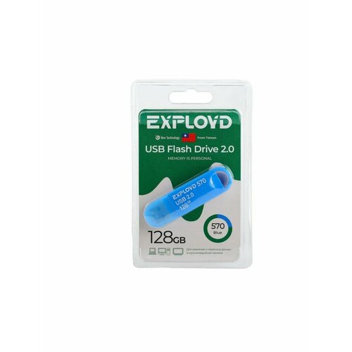 USB флеш накопитель EX-128GB-570-Blue usb flash drive 128gb exployd 570 ex 128gb 570 blue