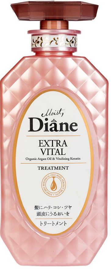 Moist Diane Extra Vital Бальзам-маска кератиновая без силиконона и сульфатов с аргановым маслом Уход за кожей головы 450 мл