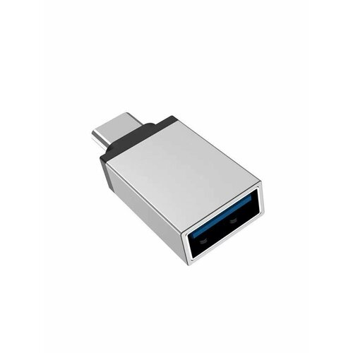 Адаптер-переходник, Red Line, Type-C - USB 3.0, серого цвета аксессуар red line адаптер type c usb black ут000014088