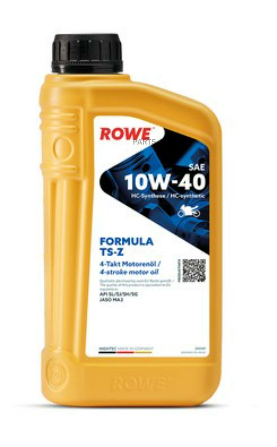 Моторное масло для 2-T/4-T двигателей HIGHTEC FORMULA SAE 10W-40 TS-Z 1 л ROWE / арт. 20049001099 - (1 шт)