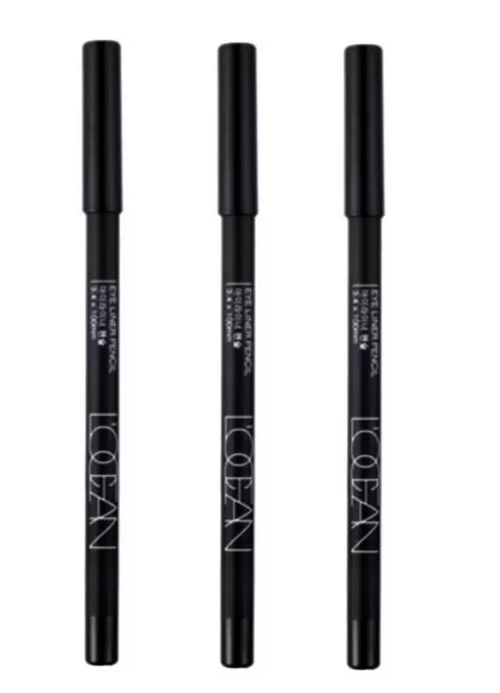 Карандаш для бровей L’OCEAN, Eye Brow Pencil, 01 Black, 3 уп