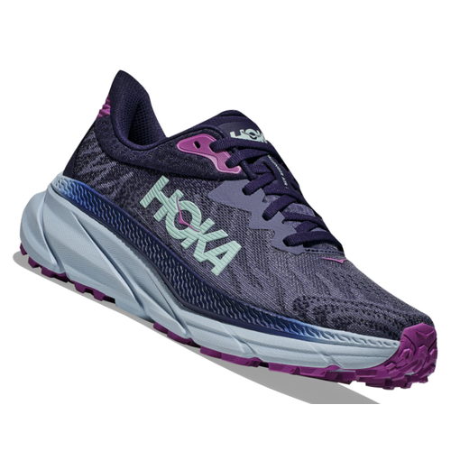 фото Кроссовки hoka, полнота b, размер us8b/uk6.5/eu40/jpn25, синий, фиолетовый