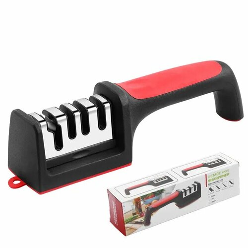 Точилка для ножей и ножницножеточка с 4 этапами заточки Sharpener RS-168 460₽