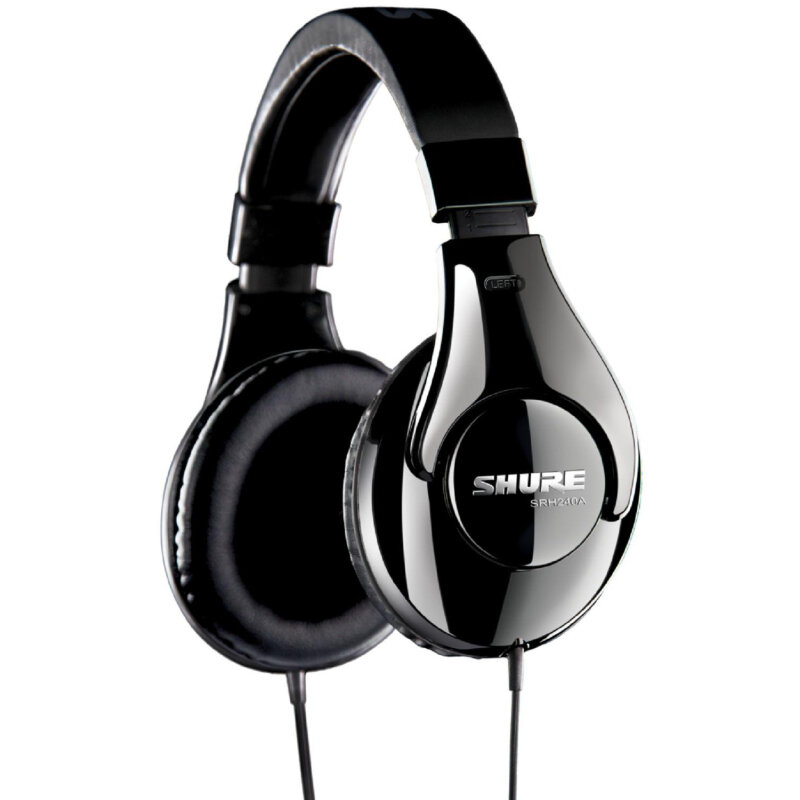 Наушники Shure SRH240A-BK-EFS, закрытые, кабель 2 м