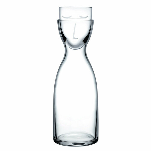 Набор из кувшина и стакана 700 мл 200 мл прозрачный серия Mr Mrs Nude Glass ND92546_1049882 11310₽