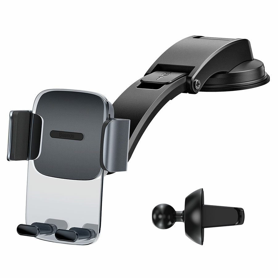 Держатель для телефона Baseus Easy Control Clamp Car Mount Holder Black (SUYK000001) - фото №2