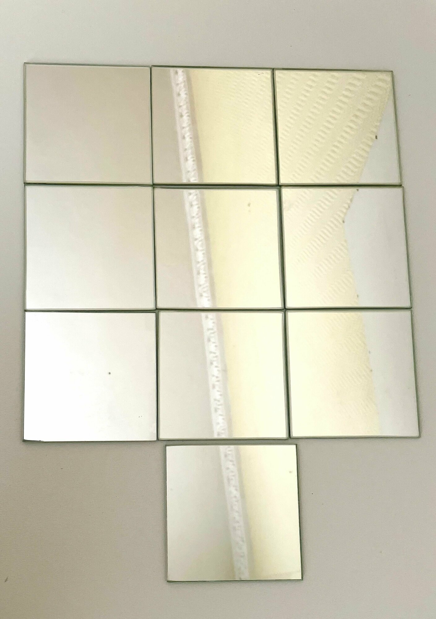 Зеркальная плитка 3 мм 10х10 см 10 шт