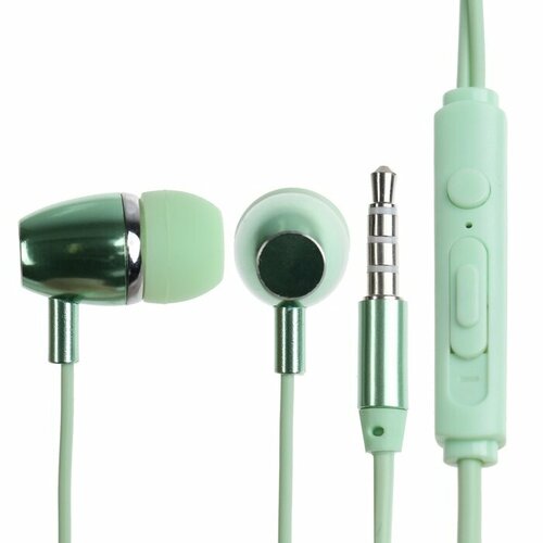 Наушники BYZ S872 проводные вакуумные 35 мм 12 м зелёные 48200₽