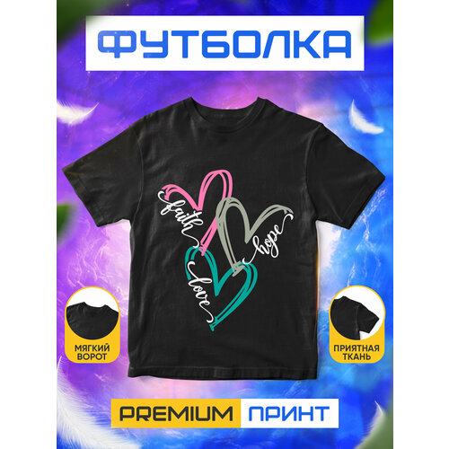 фото Футболка, размер m, черный без бренда