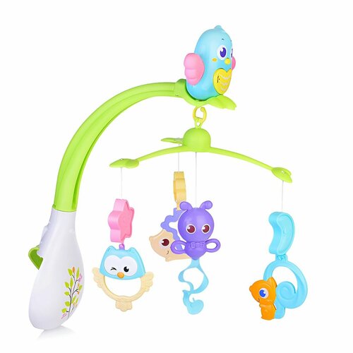 Мобиль в кроватку для новорожденных музыкальный Совушка