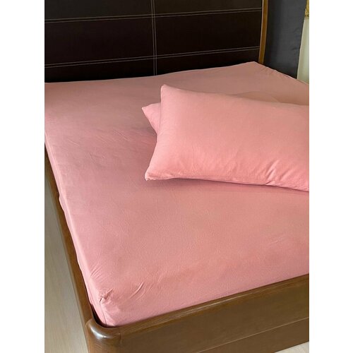 Простынь трикотажная на резинке 180х200 см, хлопок