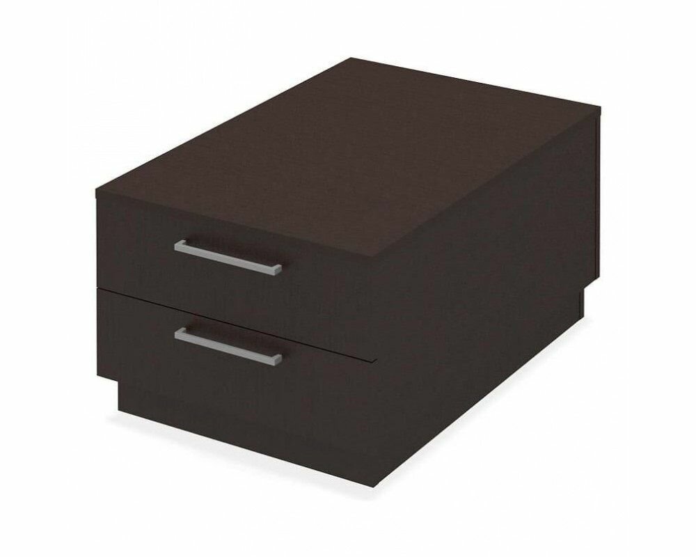 фото Тумба офисная под стол, с ящиками, Феликс Спикер, 90х60х44 см, ДСП, Темный орех