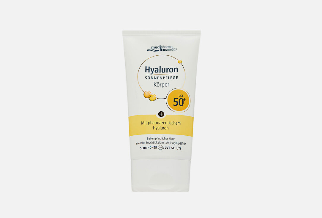 Солнцезащитный крем для тела SPF 50 Medipharma Cosmetics, Hyaluron 150мл