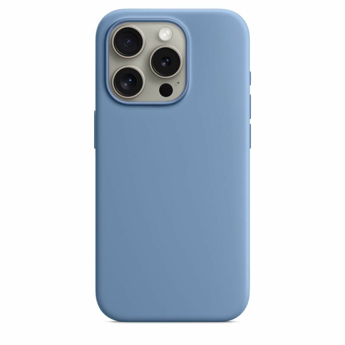 Чехол Apple Silicone Case для 15 Pro Max с MagSafe Winter Blue