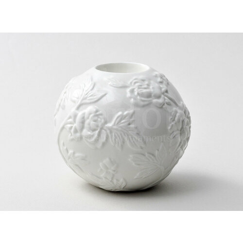 Подсвечник Цветочный рельеф Круглый