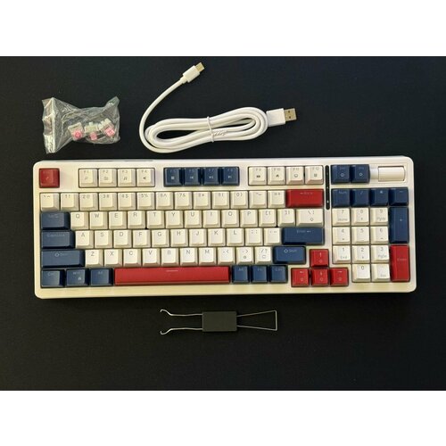 Игровая Механическая Клавиатура K85 XUNFOX Pink Switch USB - Type - C приятный звук клавишь 380000₽