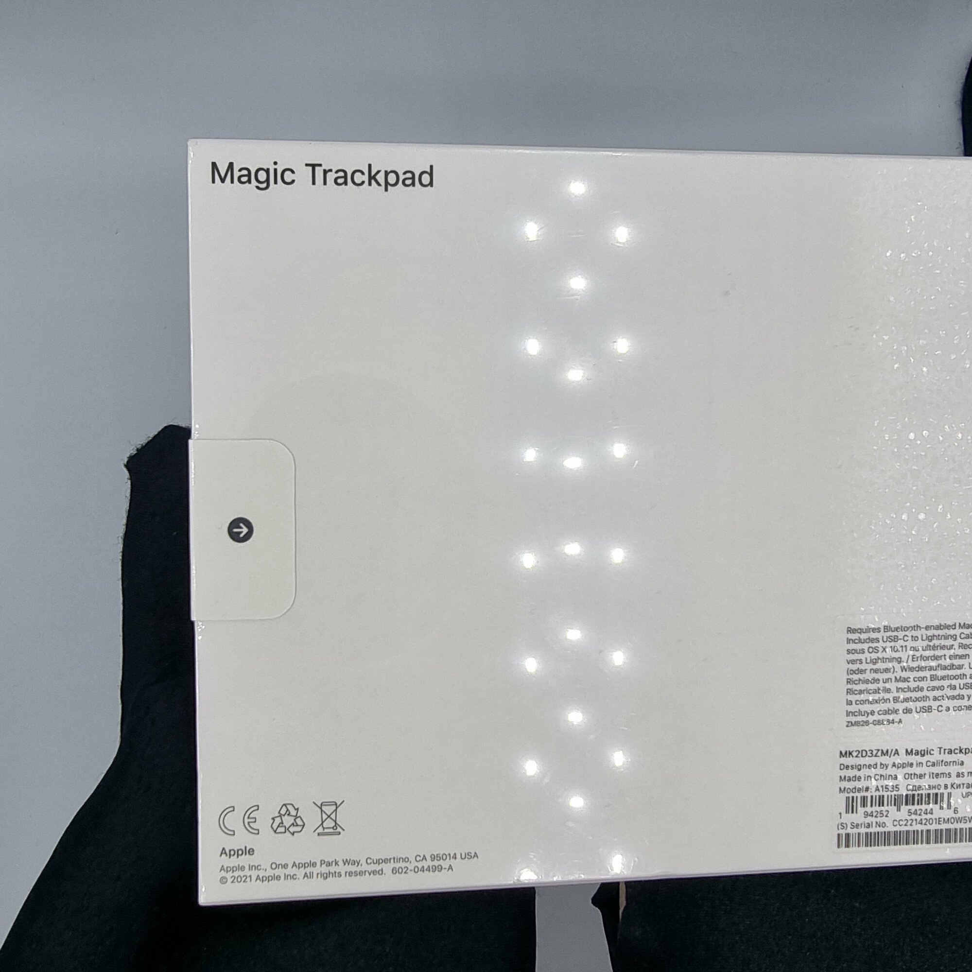 Трекпад Apple Magic Trackpad 3-gen Multi-Touch черный (MMMP3) - фото №8