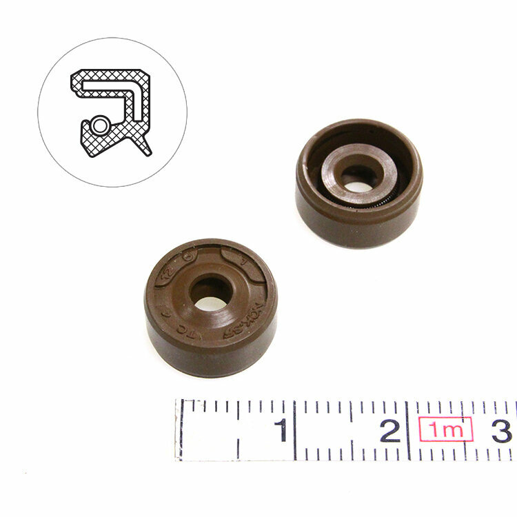 Манжета армированная (Сальник) 4х12х6 (тип 2 / TC) 75FKM