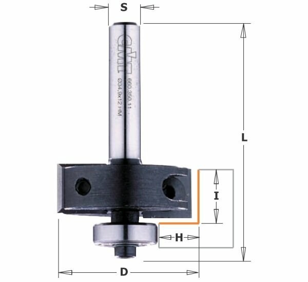 Фреза четвертная со сменными ножами HM Z2 S=8 D=34,9x12 RH CMT 660.350.11