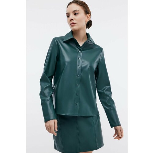 фото Блуза baon, b1724010, размер 44, зеленый