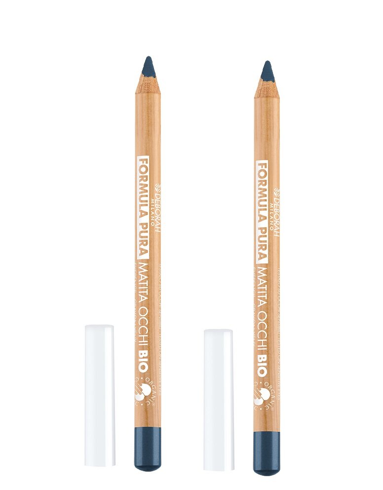 Карандаш для глаз Deborah Milano, Formula Pura Organic Eye Pencil, тон 03 синий, 1,2 г, 2 шт.