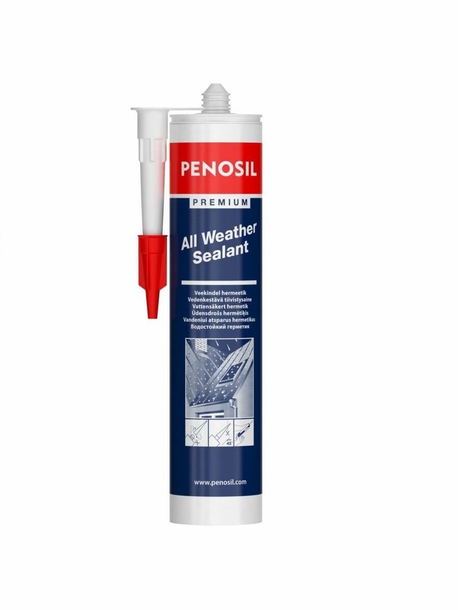 фото Герметик каучуковый, всесезонный для кровли Penosil All Weather 280 ml.