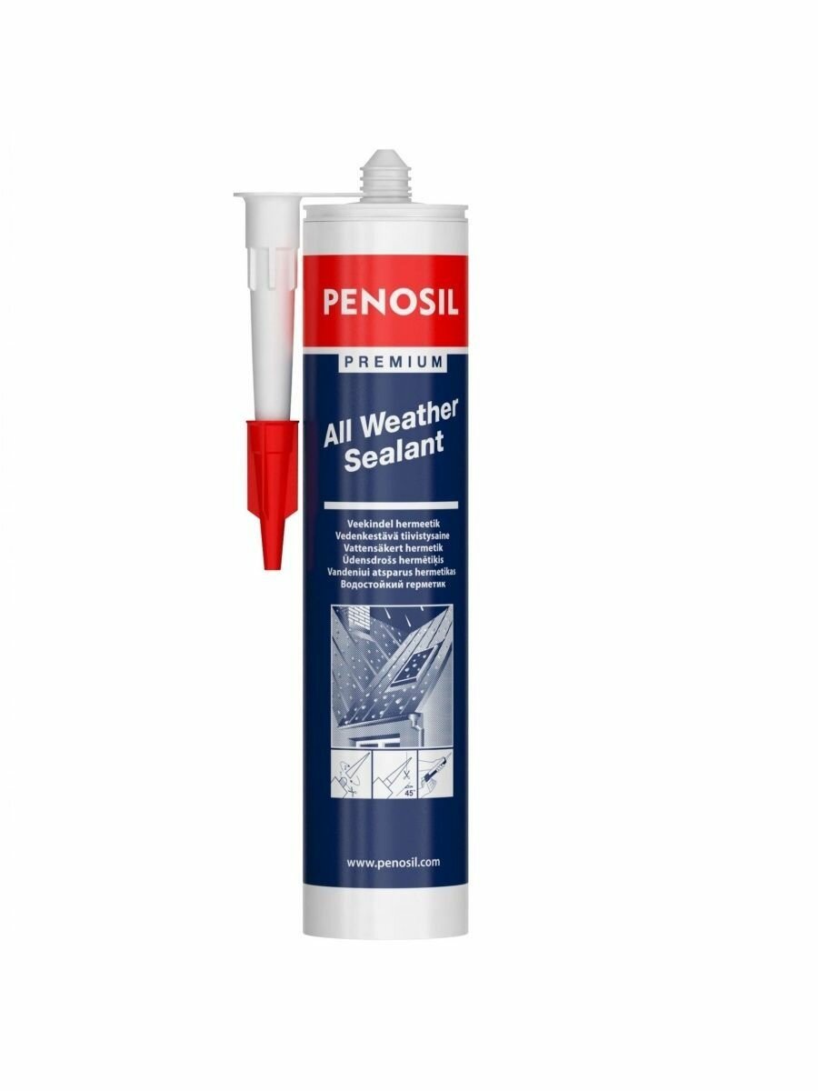 Герметик каучуковый всесезонный для кровли Penosil All Weather 280 ml.