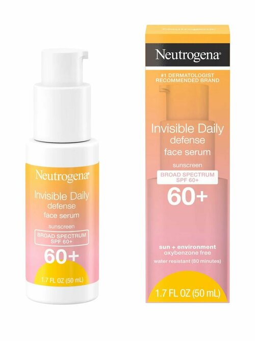 Neutrogena, Солнцезащитная крем сыворотка для лица SPF 60 50 мл