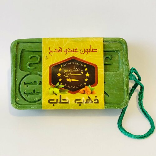 Мыло оливковое натуральное с маслом миндаля, ATA KADAH, 150 грамм