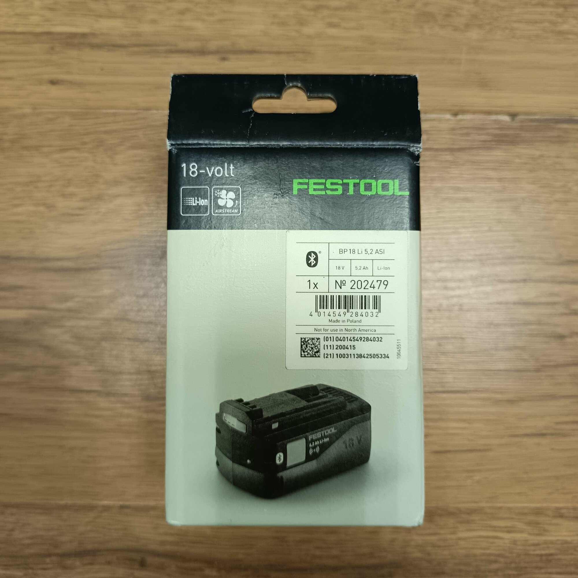 18В 5.2Ач Li-Ion (BP ASI 202479) Festool - фото №8