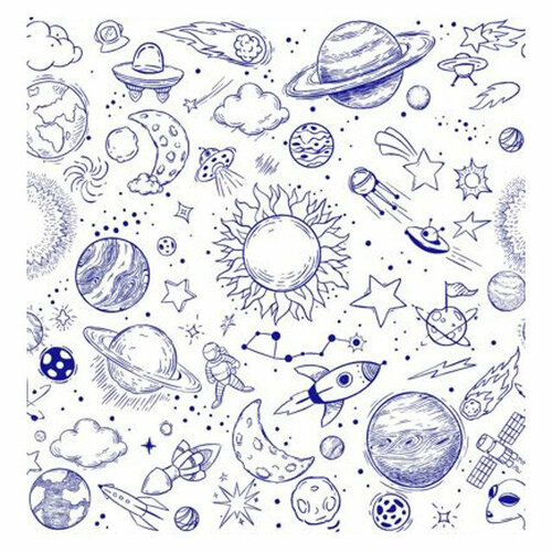 Салфетки космическая жизнь 2-слойные 33х33см 20шт 449₽