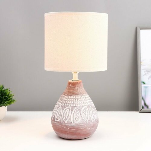 Настольная лампа Моника Е14 40Вт шоколадный 17х17х33 см RISALUX для дома 5277₽