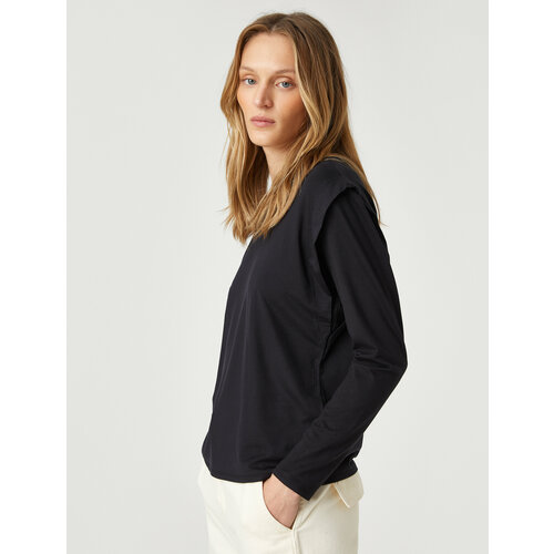 фото Лонгслив koton, размер m, черный