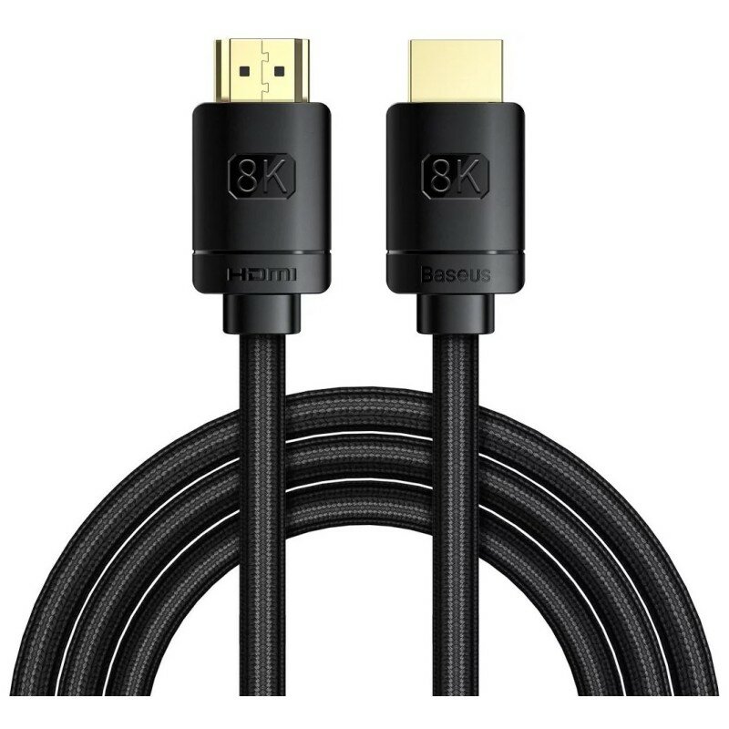 Кабель Baseus High Definition Series HDMI 8K to HDMI 8K Adapter Cable 2m - черный (CAKGQ-K01)