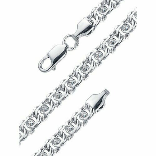 Браслет-цепочка МЗЦ, серебро, 925 проба