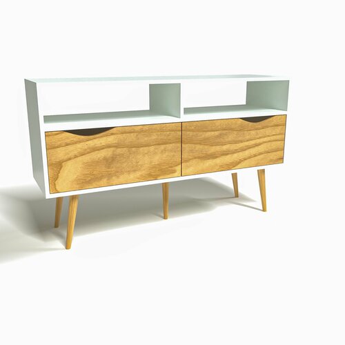 Тумба азов Перуница шпон ясеня/белый