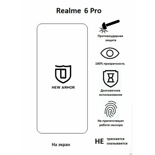Полиуретановая защитная пленка на Realme 6 Pro / Реалми 6 Про