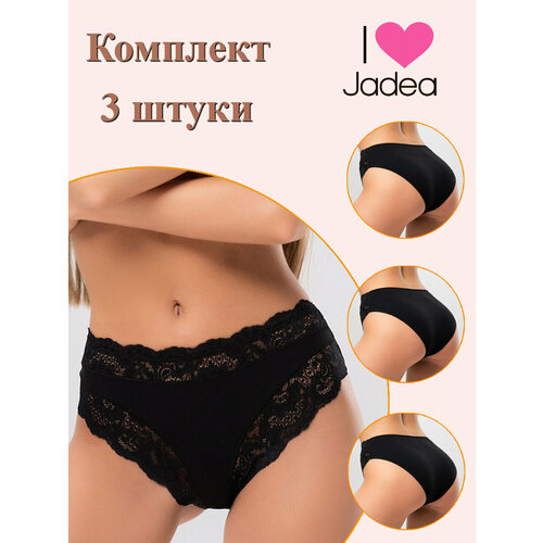 фото Трусы jadea, 3 шт., размер 6, черный
